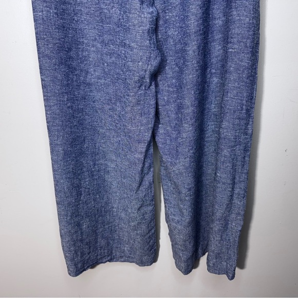 Reitman's Blue Linen Wide Leg Pants Size XXL Petite - Picture 10 of 13